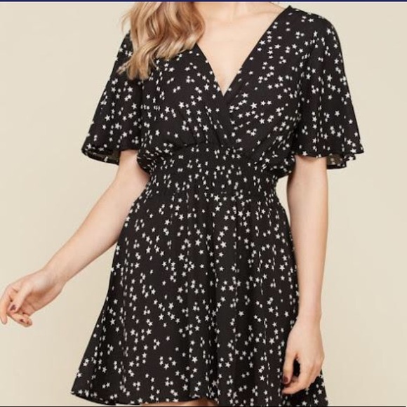 NWT Black Star Dress - Picture 3 of 4